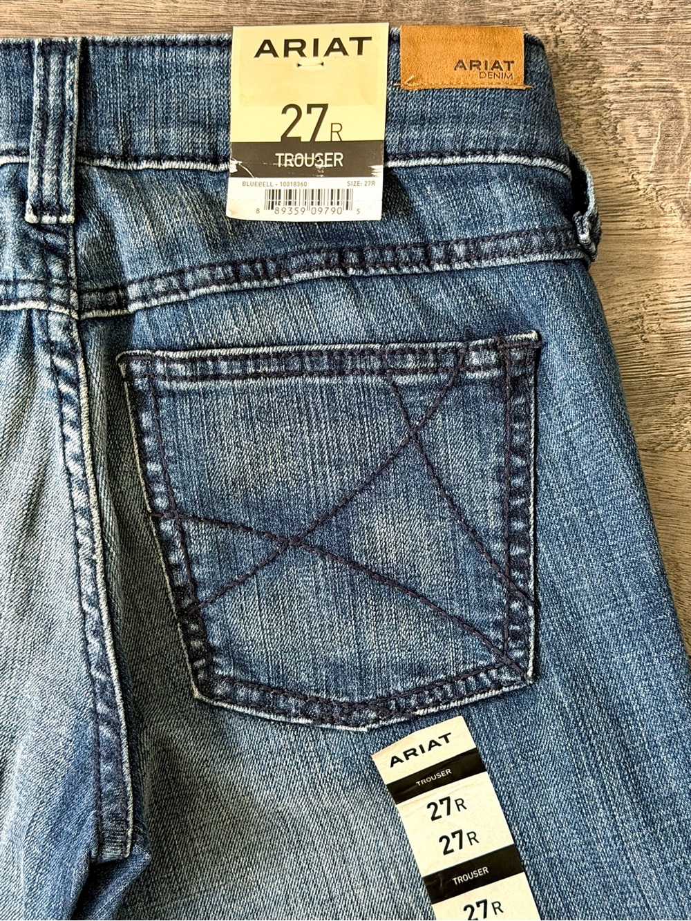 Ariat Bluebell Trouser Jeans 27 Dark Wash Western Rodeo Bootcut - Picture 6 of 12